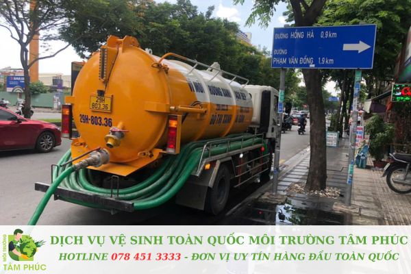 Hút bể phốt tại thành phố Cẩm Phả