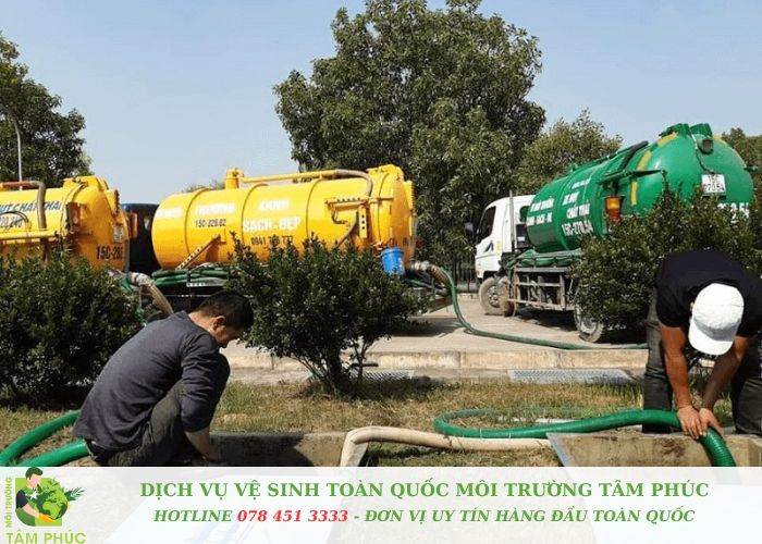 Xem báo giá hút bể phốt tại Ba Vì