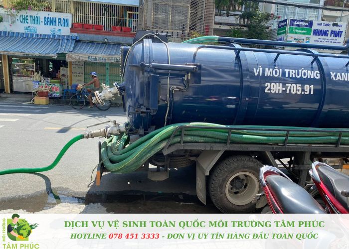 Hút bể phốt tại Đan Phượng - Xử lý gọn gàng không mùi