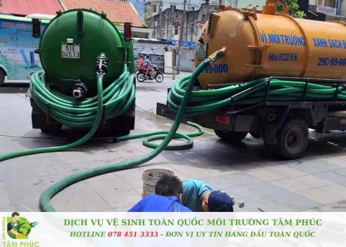 Hút bể phốt tại Đan Phượng - Dịch vụ chuyên nghiệp