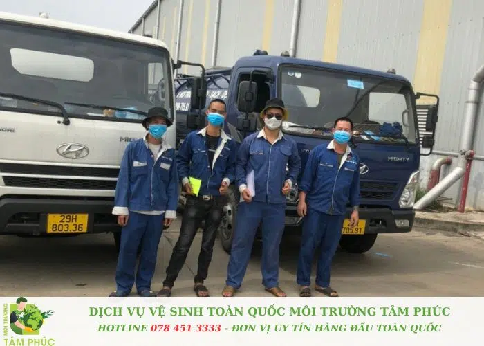 Hút bể phốt tại Hoàng Mai Môi Trường Tâm Phúc (2)