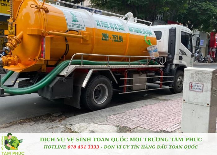 Hút bể phốt tại Thanh Oai Chuyên nghiệp Sạch 100% 3 Hut be phot tai Thanh Oai Moi Truong Tam Phuc 4 -