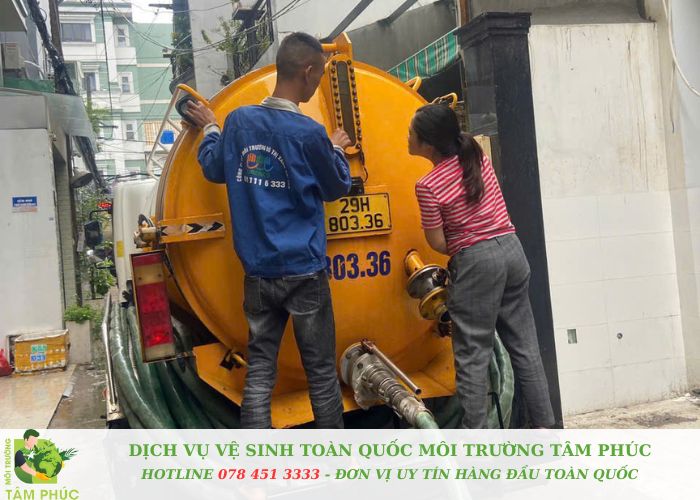 Hút bể phốt tại Thanh Xuân giúp tối ưu thời gian