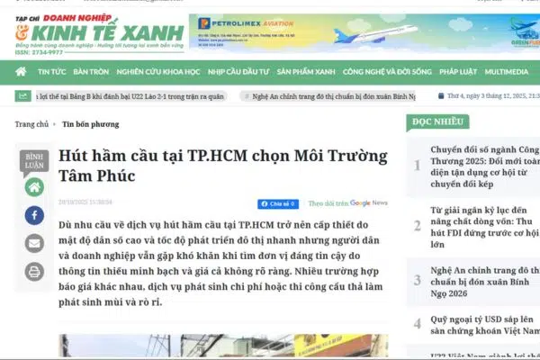 Hút hầm cầu tại TPHCM giá từ 300k/1m3, 15P có mặt, BH 5 năm 29 bao chi noi gi ve dich vu hut ham cau tai tphcm cua moi truong tam phuc 3 -