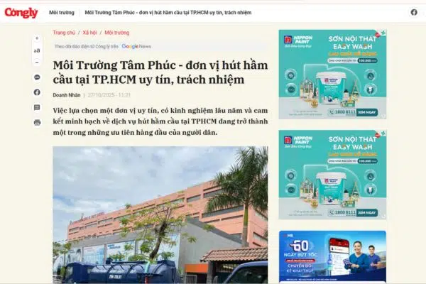 Hút hầm cầu tại TPHCM giá từ 300k/1m3, 15P có mặt, BH 5 năm 32 bao chi noi gi ve dich vu hut ham cau tai tphcm cua moi truong tam phuc -