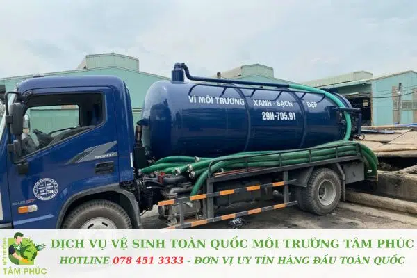 Hút bể phốt tại thành phố Uông Bí