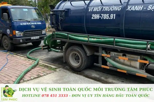 Hút bể phốt tại thành phố Uông Bí