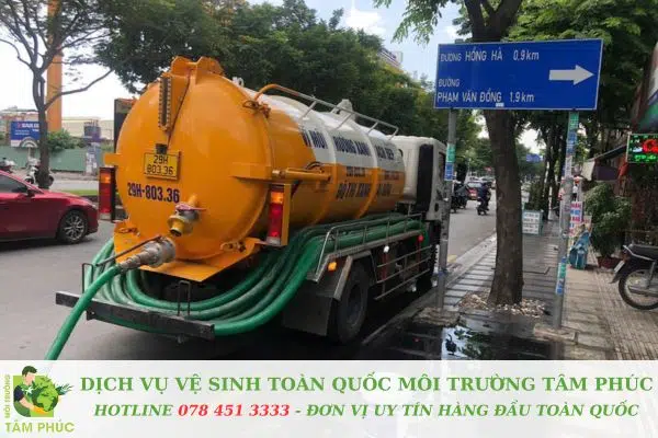 Hút bể phốt tại thành phố Uông Bí