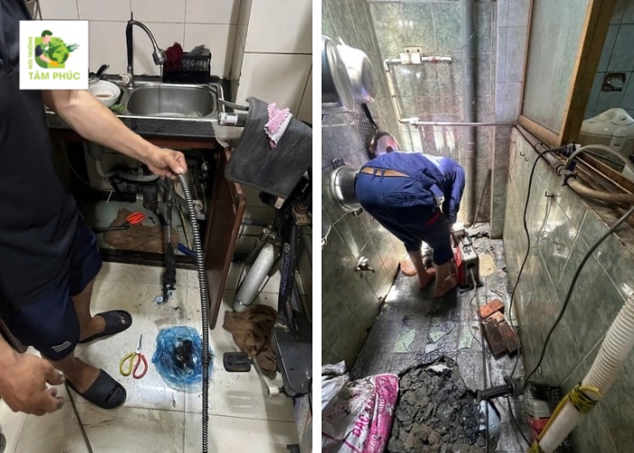 Thông cống nghẹt tại Bù Đốp - Môi Trường Tâm Phúc