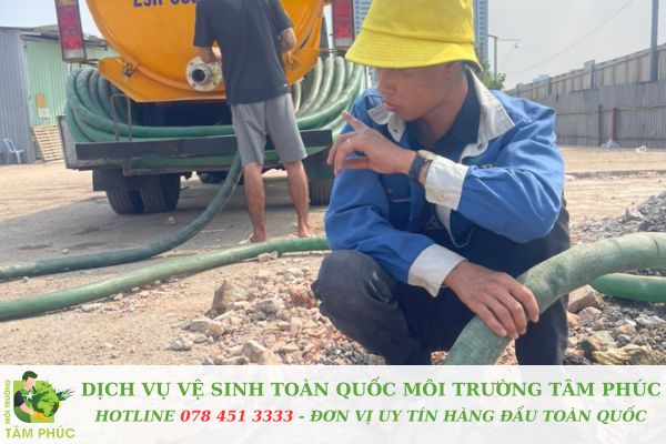Hút hầm cầu tại Hoà An
