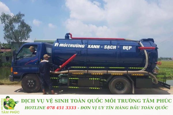 Hút hầm cầu tại Nam Trà My