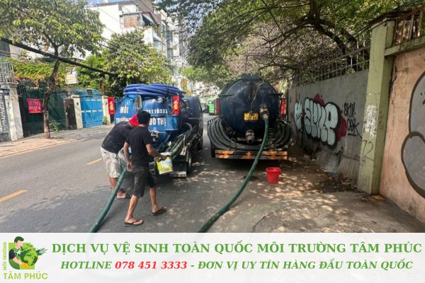 Hút hầm cầu tại Sơn Phong