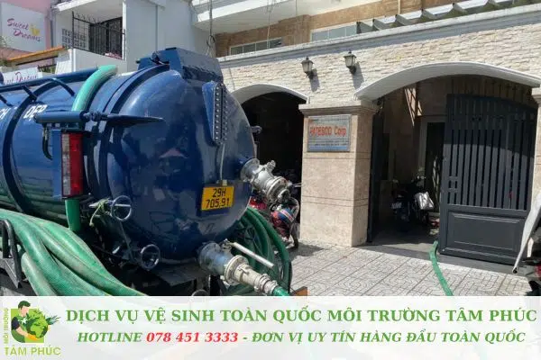 Hút hầm cầu tại Tân Thành Cà Mau 15P Có Mặt - Sạch Tinh 4 Quy trình hút hầm cầu tại Tân Thạnh của Môi Trường Tâm Phúc