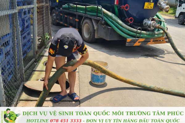Hút bể phốt tại Bình Giang