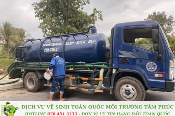 Hút bể phốt tại Bình Giang