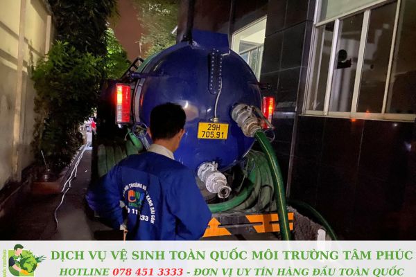 Hút bể phốt tại Kim Thành 