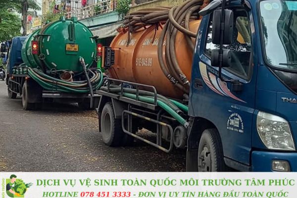 Hút bể phốt tại Nam Sách