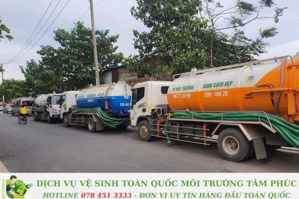 Hút bể phốt tại Nam Sách