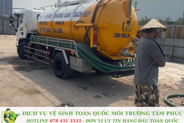 Hút bể phốt tại Thanh Miện