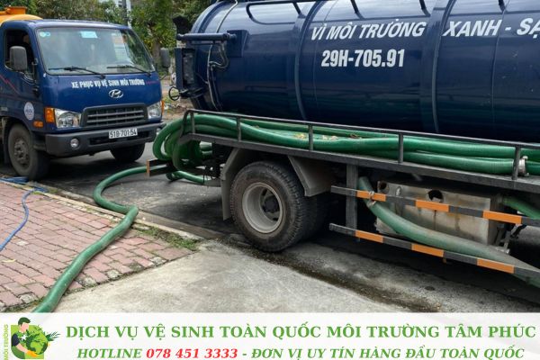 Hút bể phốt tại Tứ Kỳ