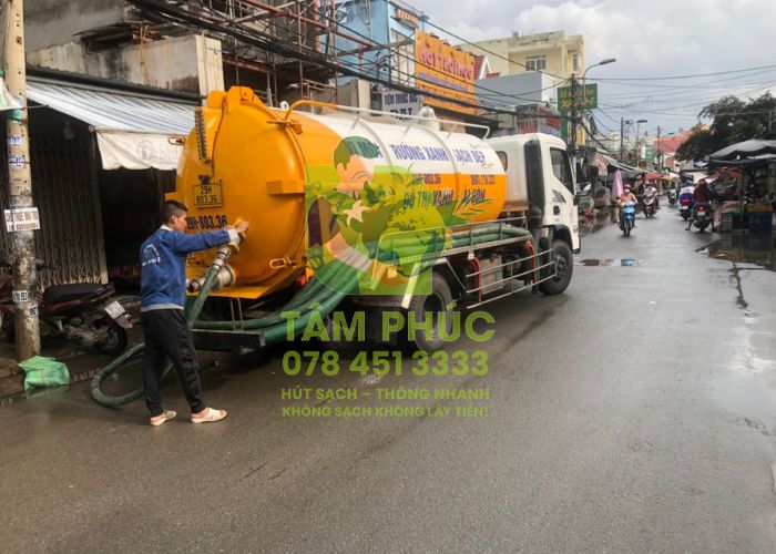 Hút bể phốt tại Phổ Yên