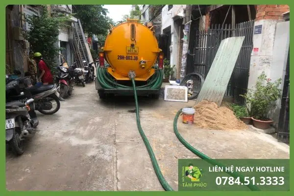 Hút bể phốt tại Phổ Yên