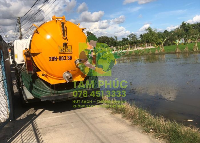 Hút bể phốt tại Phổ Yên