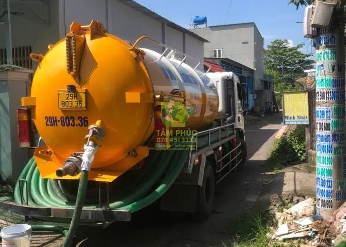 Hút bể phốt tại Ân Thi