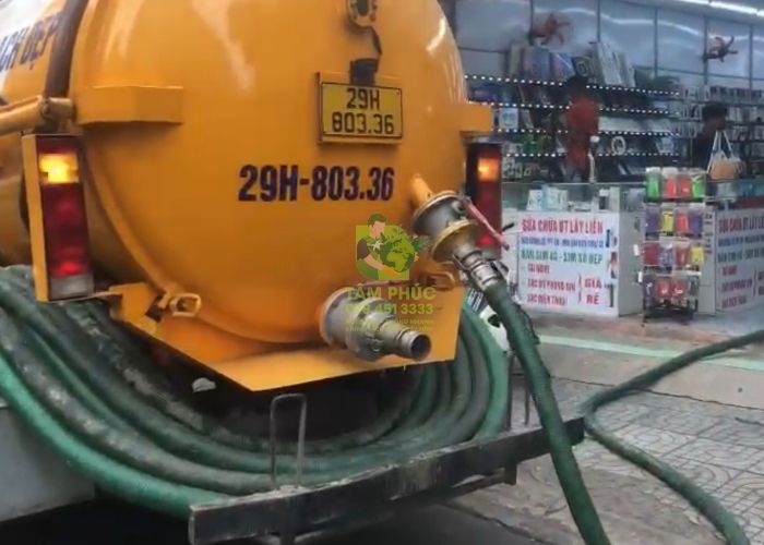 Hút bể phốt tại Ân Thi 