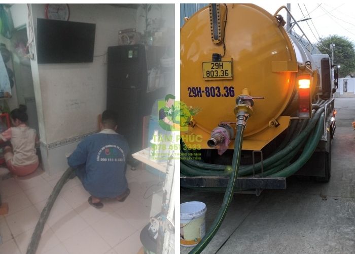 Hút bể phốt tại Bảo Lạc