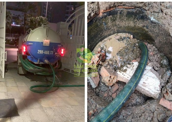 Hút bể phốt tại Hiệp Hòa