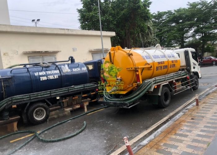 Hút bể phốt tại Hữu Lũng
