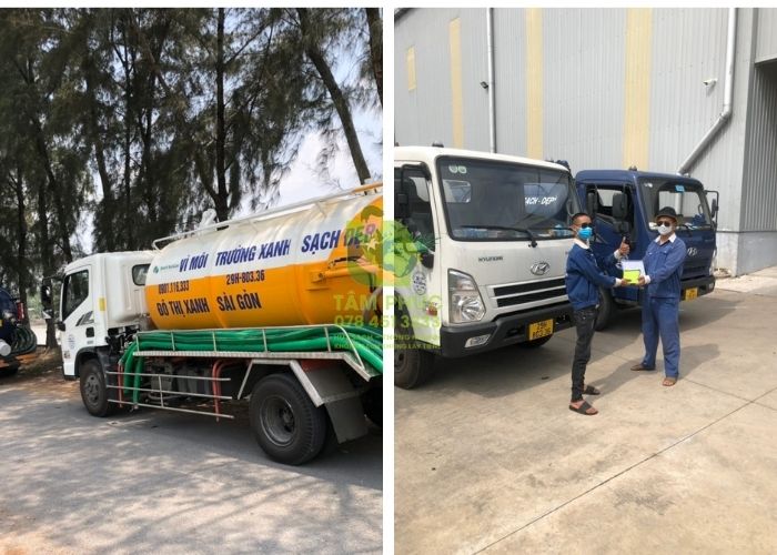 Hút bể phốt tại Lục Nam