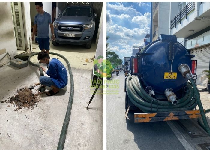 Hút bể phốt tại Lục Nam