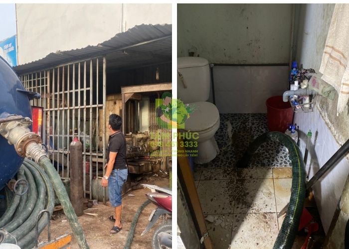 Hút bể phốt tại Lục Nam