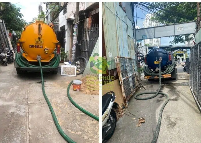 Hút bể phốt tại Lục Nam