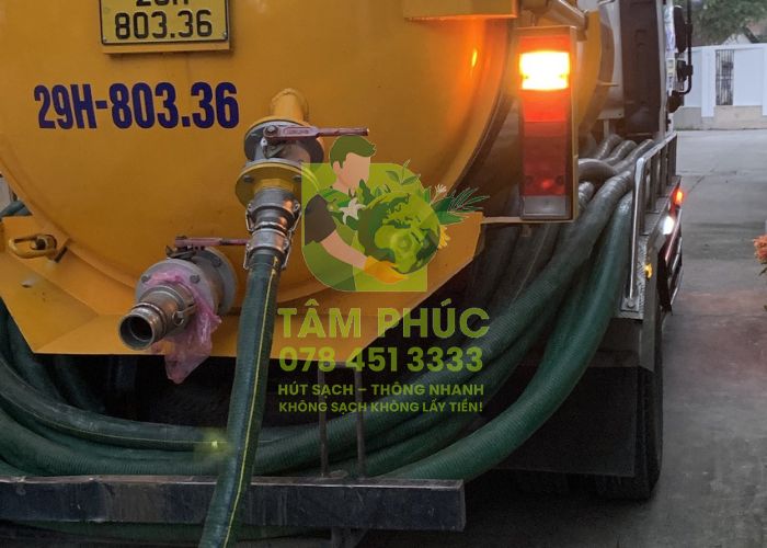 Hút bể phốt tại Sông Công