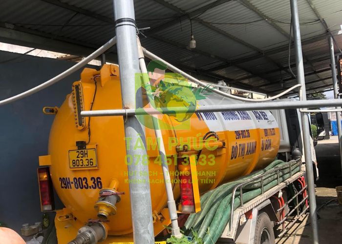 Hút bể phốt tại Sông Công