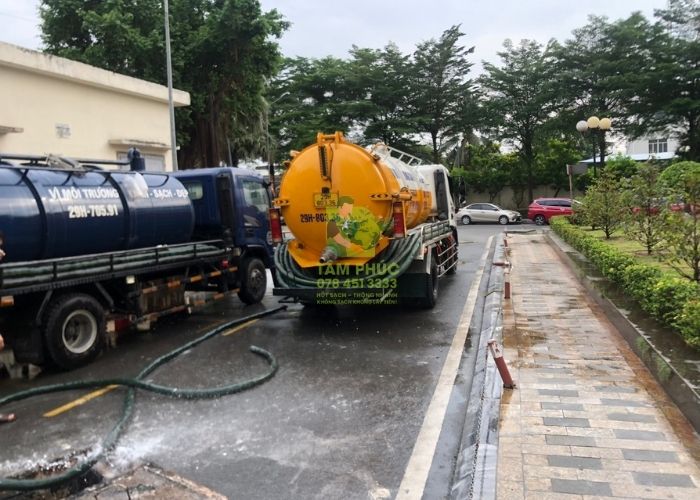 Hút bể phốt tại thị xã Chũ 