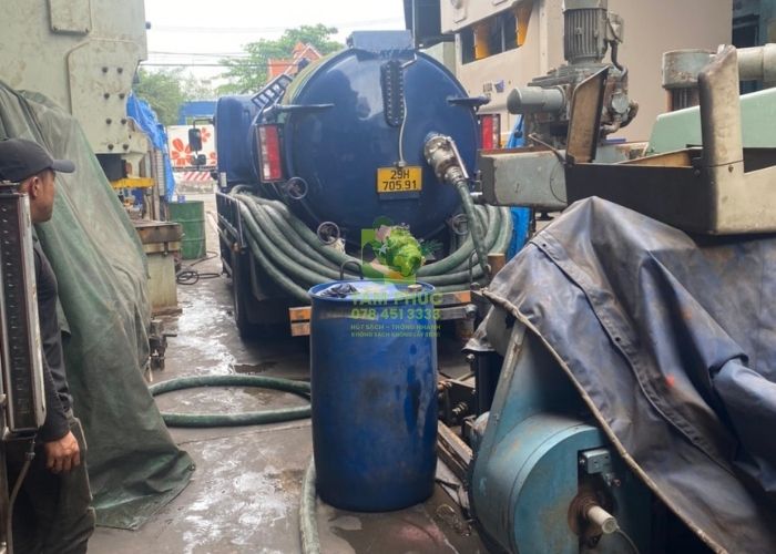 Hút bể phốt tại Tiên Lữ