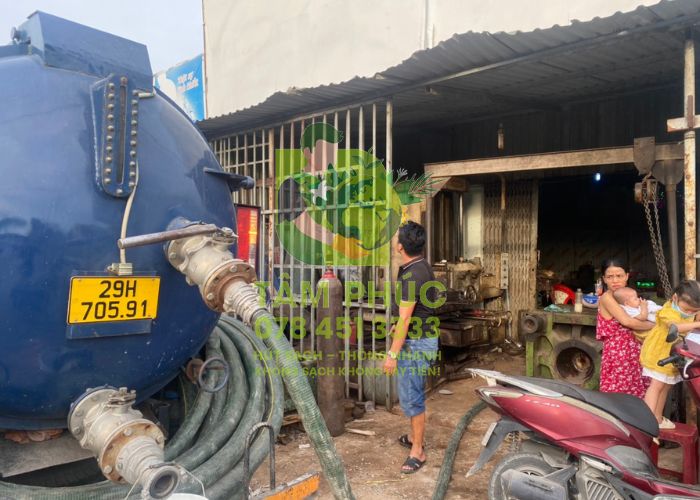 Hút bể phốt tại Võ Nhai 