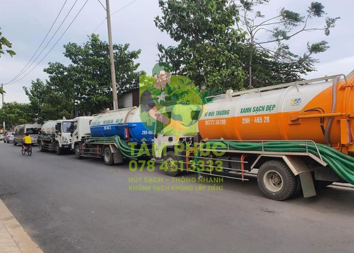 Hút bể phốt tại Võ Nhai 