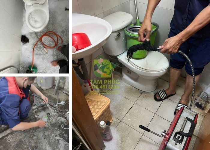 Thông cống nghẹt tại Quới An