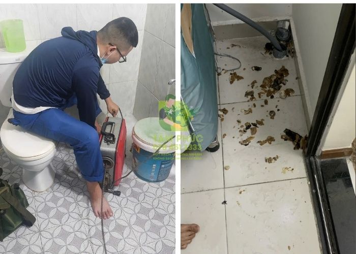 Thông cống nghẹt tại Trà Côn