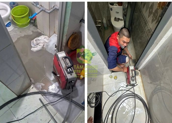 Thông cống nghẹt tại Trà Côn