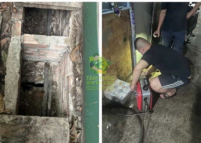 Thông cống nghẹt tại Trà Côn