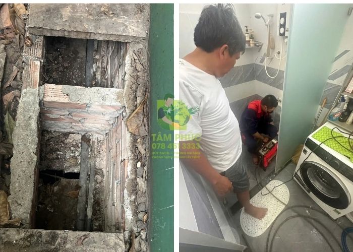 Thông cống nghẹt tại Trà Côn