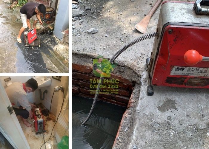 Thông tắc cống tại Kim Động