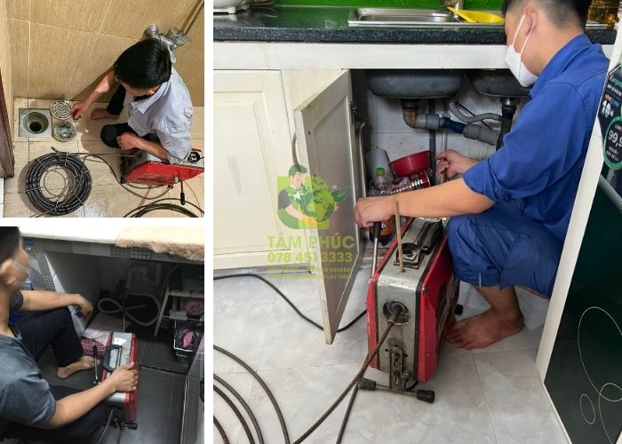 Thông tắc cống tại Kim Động
