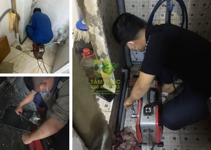 Thông tắc cống tại Kim Động